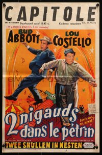2p131 DANCE WITH ME HENRY Belgian 1956 Bud Abbott & Lou Costello in mixed up comedy carnival!