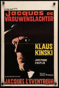 2p165 JACK THE RIPPER Belgian 1979 Jess Franco, cool completely different image of Klaus Kinski!
