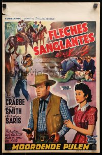 2p174 LAWLESS EIGHTIES Belgian 1959 Buster Crabbe, Marilyn Saris, cool different western art!