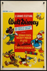 2p175 LE GRAND FESTIVAL WALT DISNEY Belgian 1970s ITK cartoon art of Donald Duck, Mickey & Goofy!