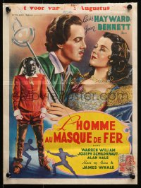 2p187 MAN IN THE IRON MASK Belgian 1948 Louis Hayward, Joan Bennett, James Whale directed!