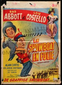 2p192 NAUGHTY NINETIES Belgian 1947 wacky artwork of Bud Abbott & Lou Costello!
