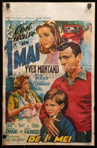 2p200 PREMIER MAI Belgian 1958 completely different art of smoking Yves Montand and top cast!
