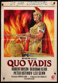 2p202 QUO VADIS Belgian R1970s different art of Robert Taylor & Deborah Kerr in Ancient Rome!