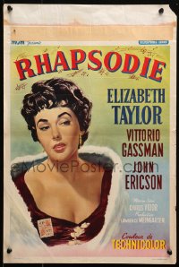 2p204 RHAPSODY Belgian 1954 Elizabeth Taylor must possess Vittorio Gassman, heart, body & soul!