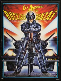 2p044 ADVENTURES OF BUCKAROO BANZAI French 15x21 1986 Peter Weller science fiction thriller!