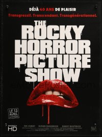 2p088 ROCKY HORROR PICTURE SHOW French 16x21 R2016 c/u lips image, a different set of jaws!