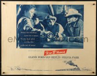 2p607 3:10 TO YUMA style A 1/2sh 1957 Glenn Ford, Van Heflin, Felicia Farr, from Elmore Leonard's story!