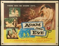 2p609 ADAM & EVE 1/2sh 1958 sexiest art of naked man & woman in the Mexican Garden of Eden!