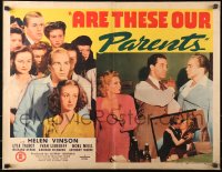 2p615 ARE THESE OUR PARENTS 1/2sh 1944 neglected teens, the shame-story of our time!