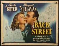 2p621 BACK STREET 1/2sh 1941 Charles Boyer & Margaret Sullavan, written by Hurst, ultra-rare!