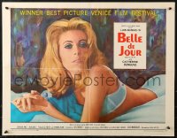 2p625 BELLE DE JOUR 1/2sh 1968 Luis Bunuel, best close up of sexy half-dressed Catherine Deneuve!