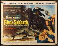 2p630 BLACK SABBATH 1/2sh 1964 Boris Karloff in Mario Bava's I Tre volti Della Paura, severed head!