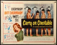 2p639 CARRY ON CONSTABLE 1/2sh 1961 wacky art of naked English cops in the shower!