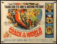 2p646 CRACK IN THE WORLD 1/2sh 1965 atom bomb explodes, thank God it's only a motion picture!