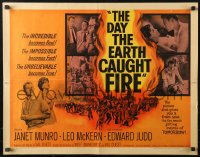 2p652 DAY THE EARTH CAUGHT FIRE 1/2sh 1962 Val Guest sci-fi, the most jolting events of tomorrow!