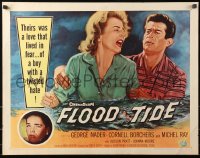 2p672 FLOOD TIDE 1/2sh 1958 their love lived in fear of a boy with a twisted hate!