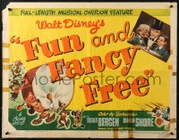 2p676 FUN & FANCY FREE 1/2sh 1947 Disney, Mickey Mouse, Edgar Bergen, Snerd & Charlie McCarthy!