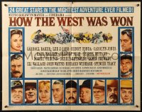 2p695 HOW THE WEST WAS WON style B 1/2sh 1964 John Ford epic, Reynolds, Gregory Peck & all-star cast