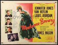 2p716 MADAME BOVARY style A 1/2sh 1949 Jennifer Jones, Van Heflin, Louis Jourdan, James Mason!