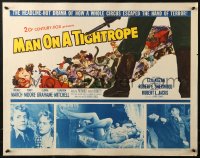 2p722 MAN ON A TIGHTROPE 1/2sh 1953 directed by Elia Kazan, sexy circus performer Terry Moore!