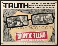 2p726 MONDO TEENO 1/2sh 1967 truth about the NOW generation, make love-not war!