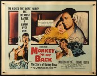 2p727 MONKEY ON MY BACK style A 1/2sh 1957 Cameron Mitchell chooses girl over dope & kicks the habit