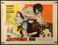 2p737 NEANDERTHAL MAN 1/2sh 1953 great wacky monster image, nothing could keep him from his woman!