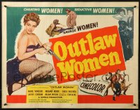 2p749 OUTLAW WOMEN 1/2sh R1956 cheating women, seductive women, savage women, thrilling six gun sirens!