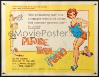 2p755 PLEASE TURN OVER 1/2sh 1961 English comedy, sexy artwork of woman in nightie!