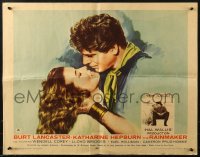 2p758 RAINMAKER 1/2sh 1956 great romantic close up of Burt Lancaster holding Katharine Hepburn!