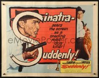 2p785 SUDDENLY style A 1/2sh 1954 would-be savage sensation-hungry Presidential assassin Frank Sinatra!