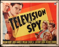 2p793 TELEVISION SPY style B 1/2sh 1939 William Henry, Judith Barrett, cool sci-fi!