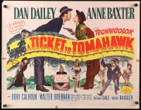 2p797 TICKET TO TOMAHAWK 1/2sh 1950 Dan Dailey & Anne Baxter, Marilyn Monroe pictured!