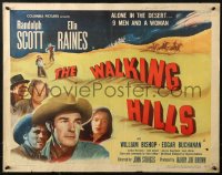 2p806 WALKING HILLS style B 1/2sh 1949 Randolph Scott, Ella Raines, directed by John Sturges!