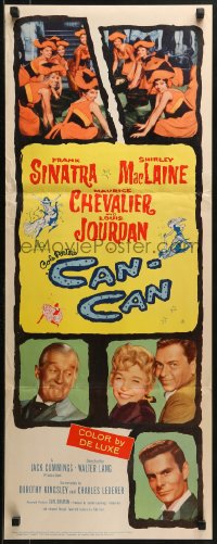 2p399 CAN-CAN insert 1960 Frank Sinatra, Shirley MacLaine, Maurice Chevalier, Louis Jourdan