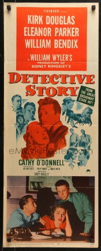 2p416 DETECTIVE STORY insert 1951 William Wyler, Kirk Douglas can't forgive Eleanor Parker!