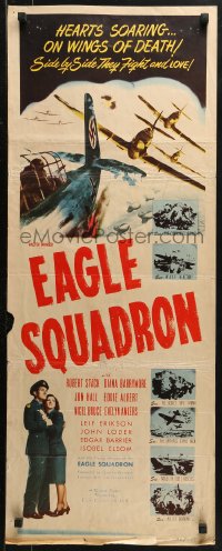2p419 EAGLE SQUADRON insert R1948 Robert Stack, Diana Barrymore, Eddie Albert, WWII!