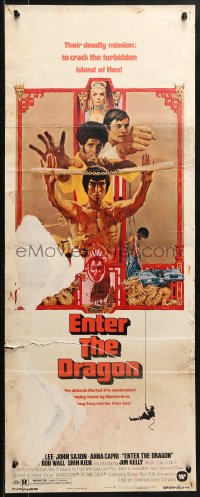 2p420 ENTER THE DRAGON insert 1973 Bruce Lee kung fu classic, the movie that made him a legend!