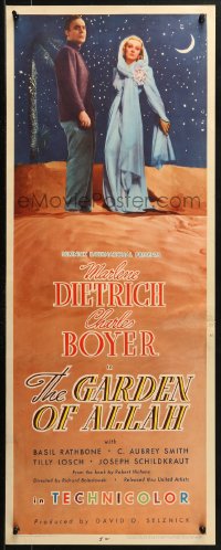2p433 GARDEN OF ALLAH insert 1936 Charles Boyer & sexy Marlene Dietrich in desert, ultra-rare!