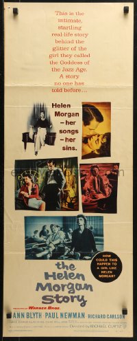 2p448 HELEN MORGAN STORY insert 1957 Paul Newman loves pianist Ann Blyth, her songs, and her sins!