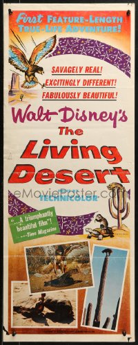 2p477 LIVING DESERT insert 1953 1st feature-length Disney True-Life adventure, snakes & tortoises!