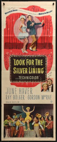 2p480 LOOK FOR THE SILVER LINING insert 1949 art of June Haver & Ray Bolger dancing, Gordon MacRae