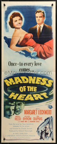 2p486 MADNESS OF THE HEART insert 1950 Margaret Lockwood, Maxwell Reed, it comes to every love!
