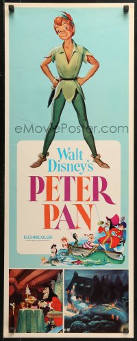 2p512 PETER PAN insert R1969 Walt Disney animated cartoon fantasy classic, great full-length art!