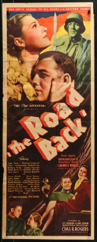 2p524 ROAD BACK insert 1937 King, directed by James Whale, Erich Maria Remarque novel, ultra-rare!