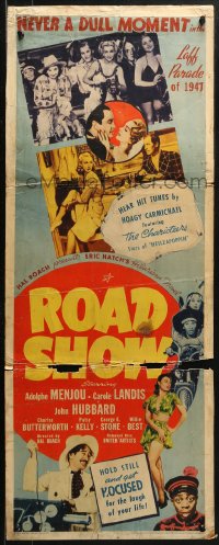 2p525 ROAD SHOW insert 1941 Hal Roach musical comedy, Adolphe Menjou, Carole Landis