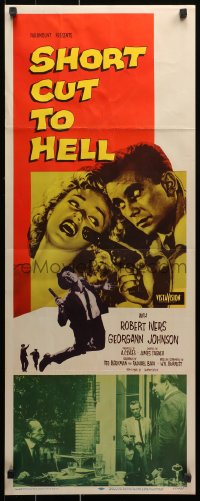 2p536 SHORT CUT TO HELL insert 1957 directed by James Cagney, from Graham Greene's novel!