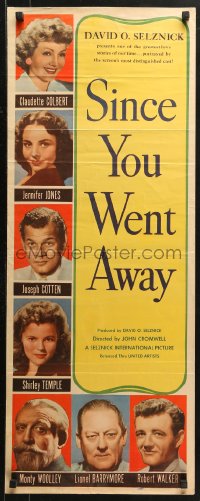 2p539 SINCE YOU WENT AWAY insert 1944 Claudette Colbert, Jennifer Jones, Shirley Temple, Barrymore