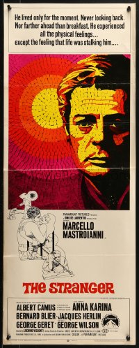 2p549 STRANGER insert 1968 Luchino Visconti's Lo Straniero, mosaic art of Marcello Mastroianni!